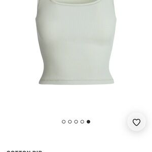 SKIMS Light Cream Ribbed Tank Top